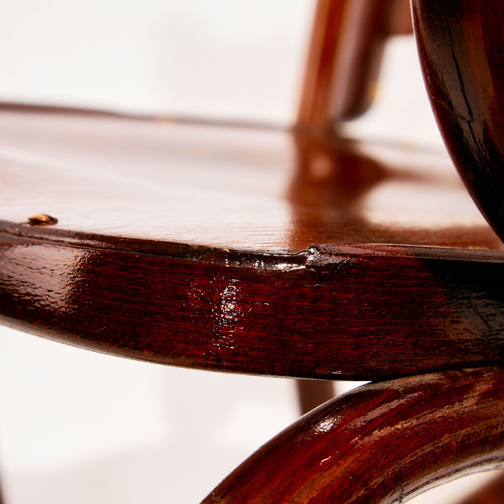 MK8961 Restored beech rocking chair by Gustav Siegel for Jacob & Josef Kohn