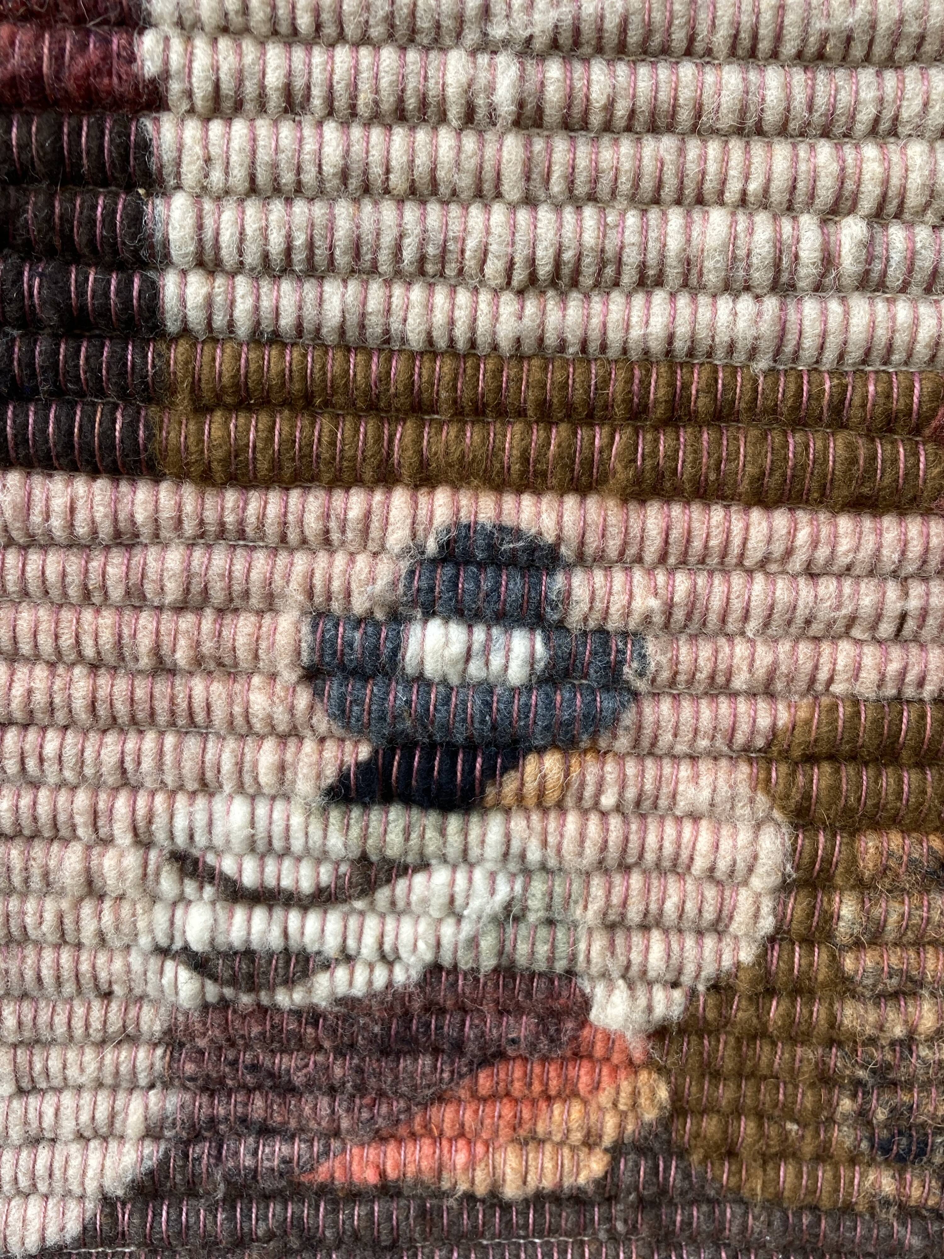 Peruvian tapestry 60/70 in alpaca wool - vintage peruvian handicraft