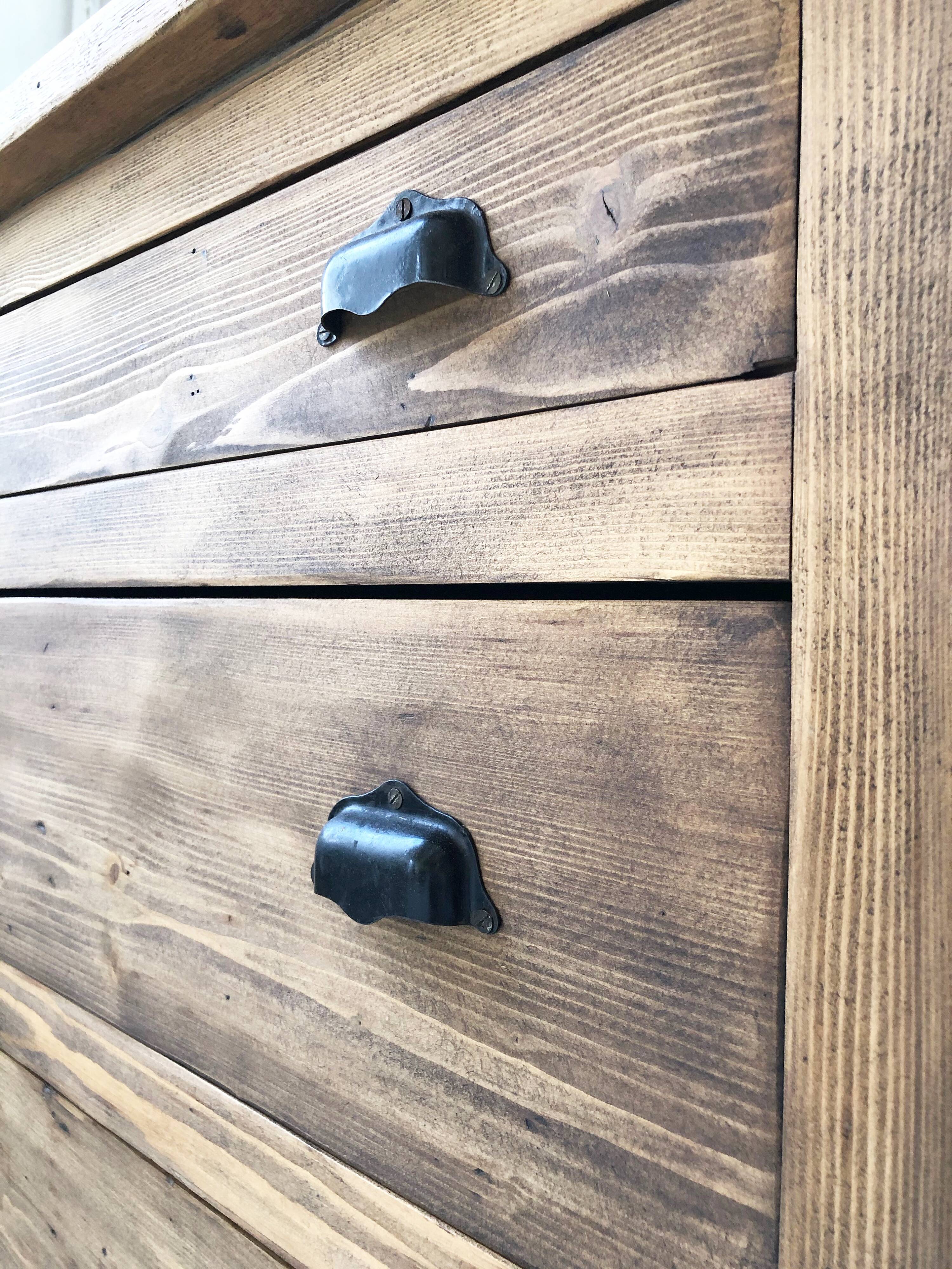 Oak workshop dresser