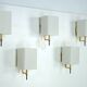 Set of five Mid-century sconces in Stilnovo manner. Italy 1950s