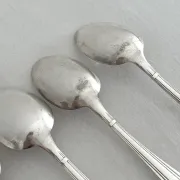 4 Art Deco silver-plated tablespoons