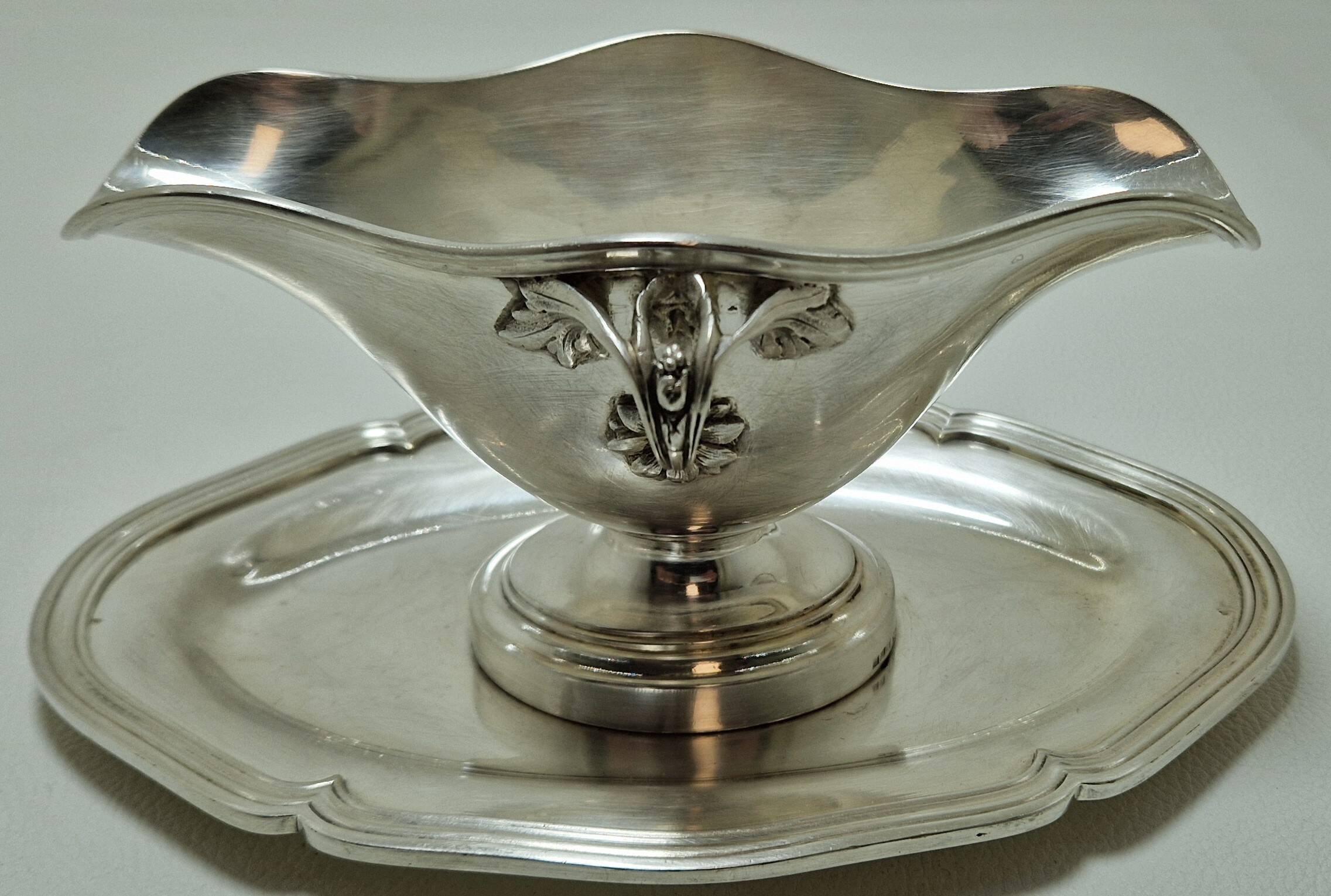 Christofle - Saucière - Malmaison - Plaqué(e) argent - Collection GALLIA - Enchères - NEWS