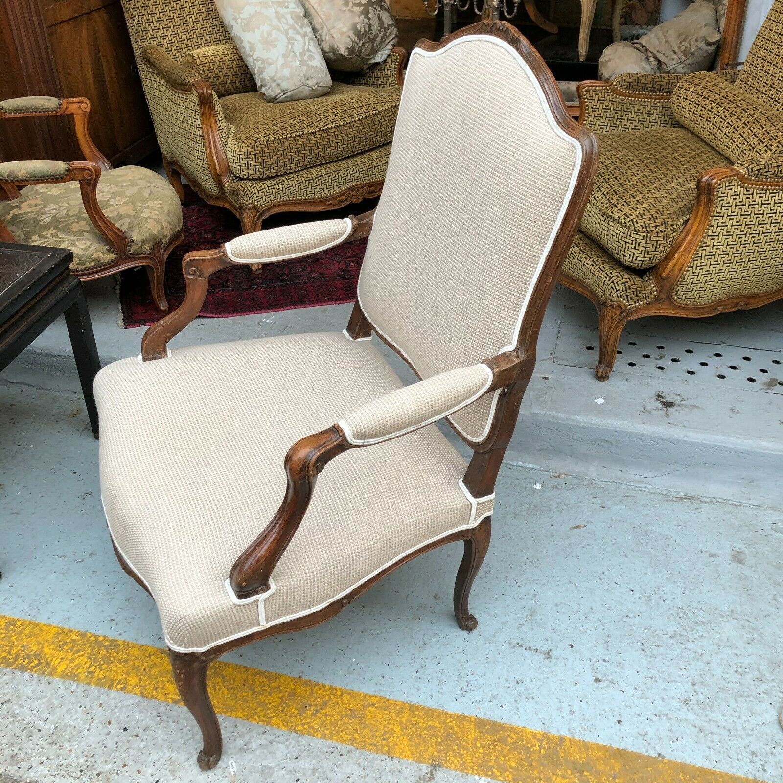 Louis XV period flat chair