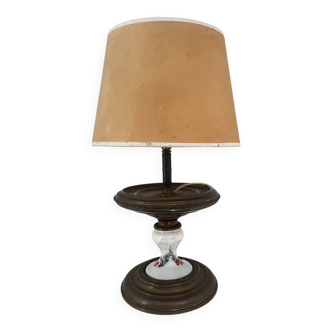 Lampe laiton et céramique
