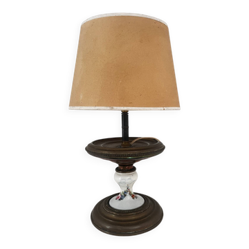 Brass and ceramic lamp