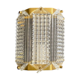 Swedish Wiktor Berndt Brass & Glass Wall Sconce