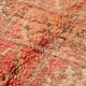 Peach Vintage Moroccan Rug 176 x 287 cm, Berber Wool Rug, Handmade Boho Rug