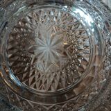 Antique cut glass salad bowl