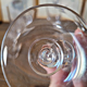 Vintage crystal champagne flutes, low stem (set of 6)