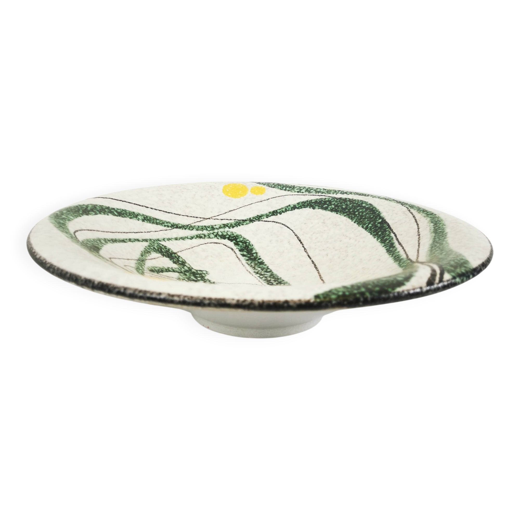 Decorative ceramic bowl/dish signed ruscha