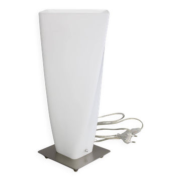 Italian contemporary glass table lamp by Panzeri, circa 1990s