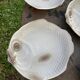 6 flat plates fish in beige ceramic Salins les bains