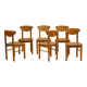 Dining Room Chairs in Wood by Rainer Daumiller, 1970s.