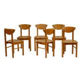 Dining Room Chairs in Wood by Rainer Daumiller, 1970s.