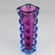 Oldrich Lipsky art glass studio vase, Atelier Exbor, Czechoslovakia, 1960s