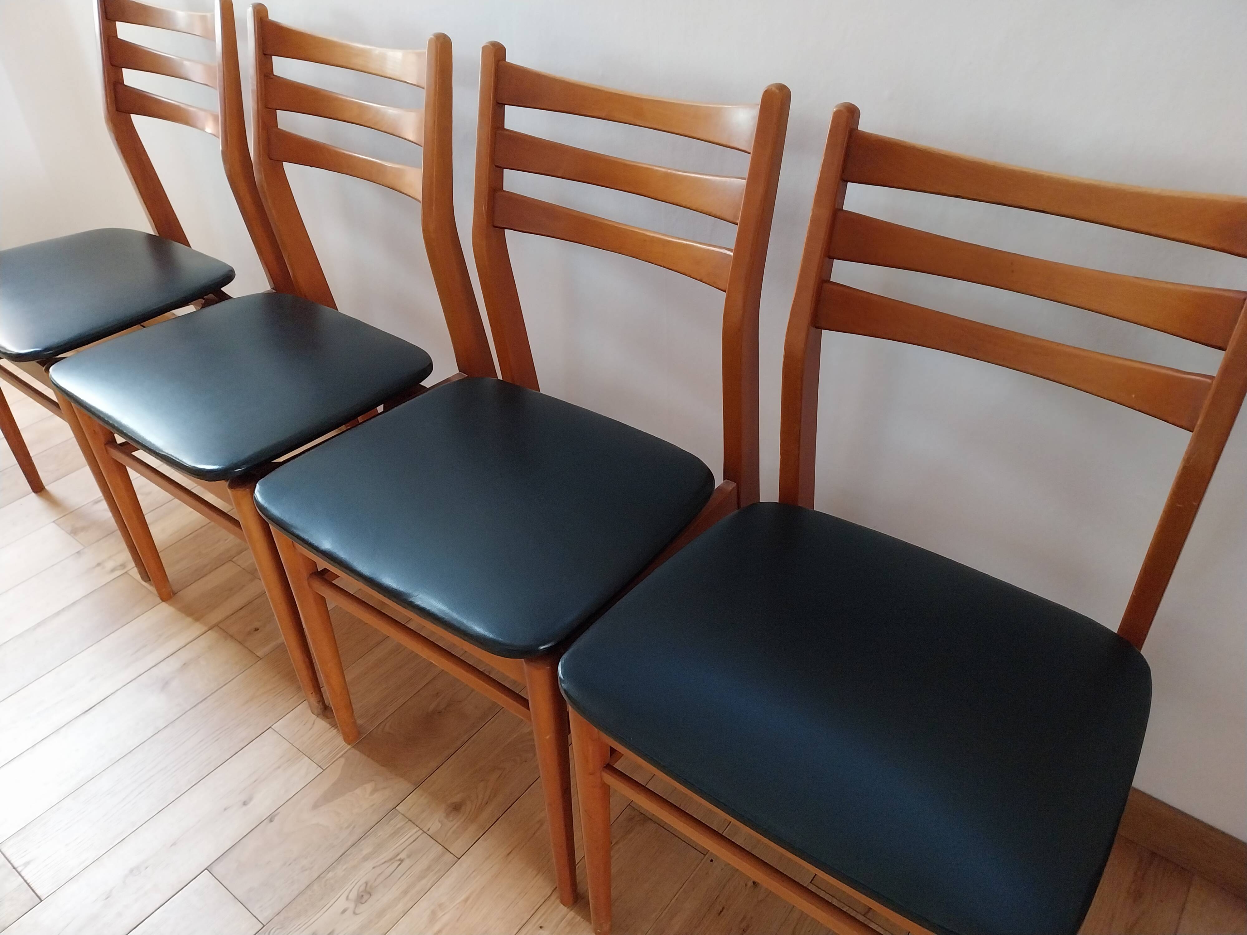 Lot de 4 chaises scandinaves Alma