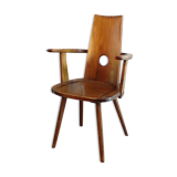 Brutalist armchair French work 1960