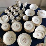 Table service set in Limoges porcelain 81 pieces