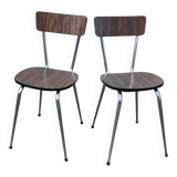 Paire de chaises en Formica