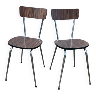 Paire de chaises en Formica