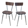 Paire de chaises en Formica