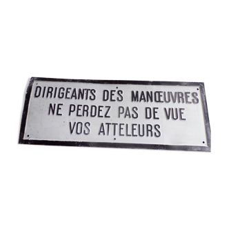 aluminium sncf plate
