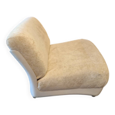Italian fiberglass and mohair lounge chair after Mario Bellini, 1960s