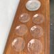 Vintage floral glass plates from Sweden by Ann Wärff for Kosta Boda, set of 11.