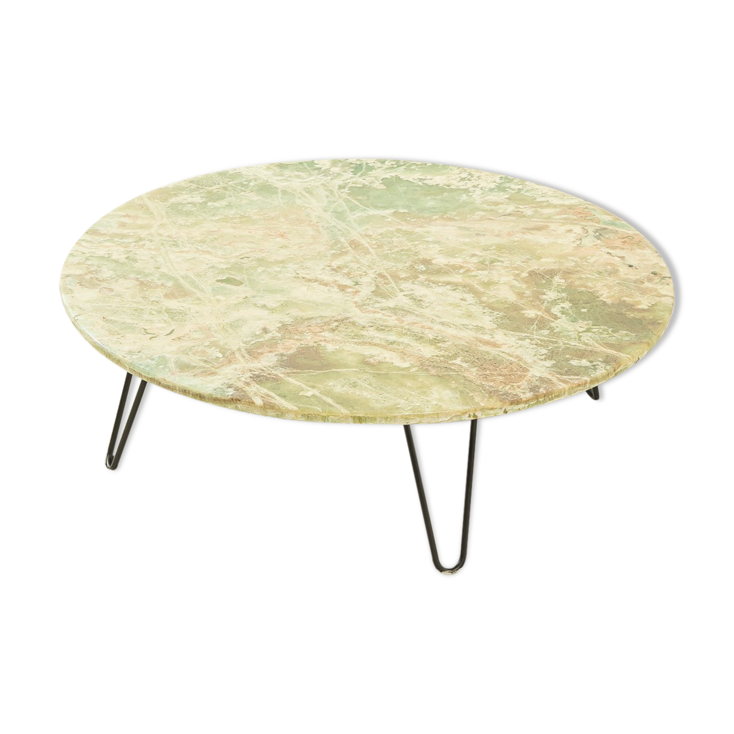 Onyx-marble coffee table, ø 90 cm