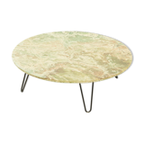 Onyx-marble coffee table, ø 90 cm