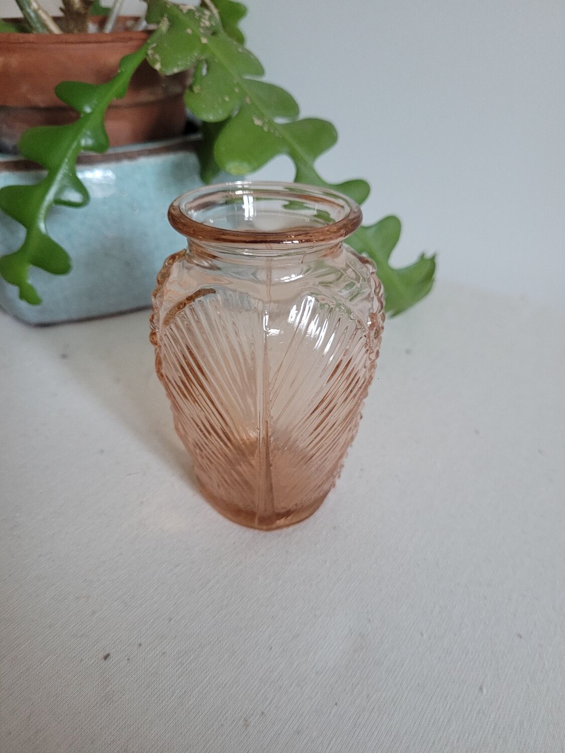 Small pink bulb vase