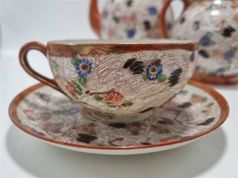Antique Japanese tea set