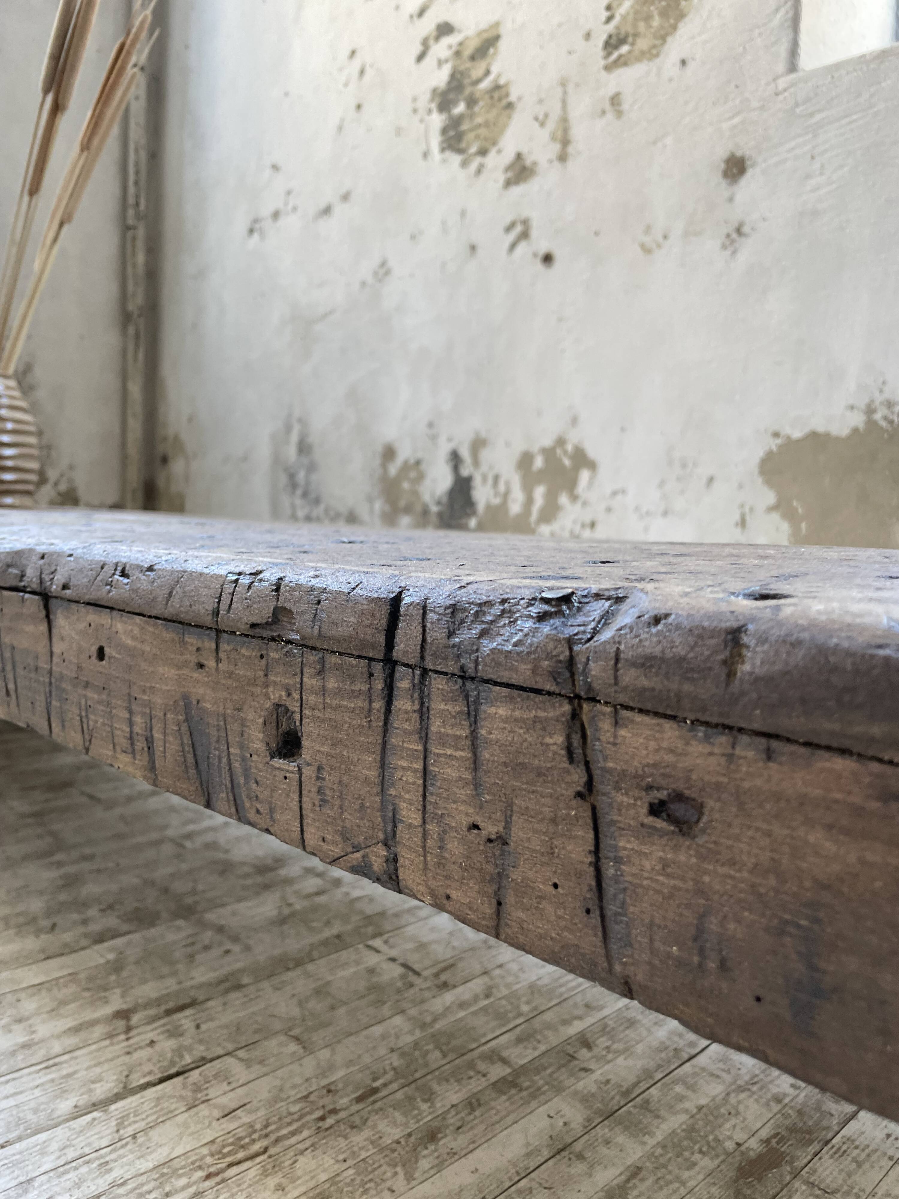 Workbench bench coffee table solid oak XXL