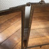 Triptych brass mirror 59x27cm