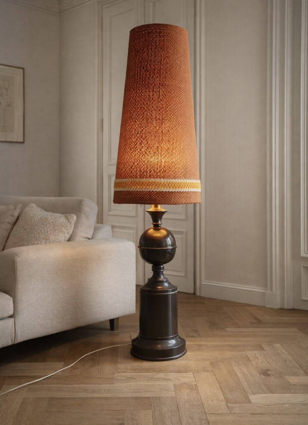 Large vintage lamp from the 70s