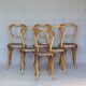 Set of 6 chairs Heart Thonet N°28, wooden seats and arches - 1925 -