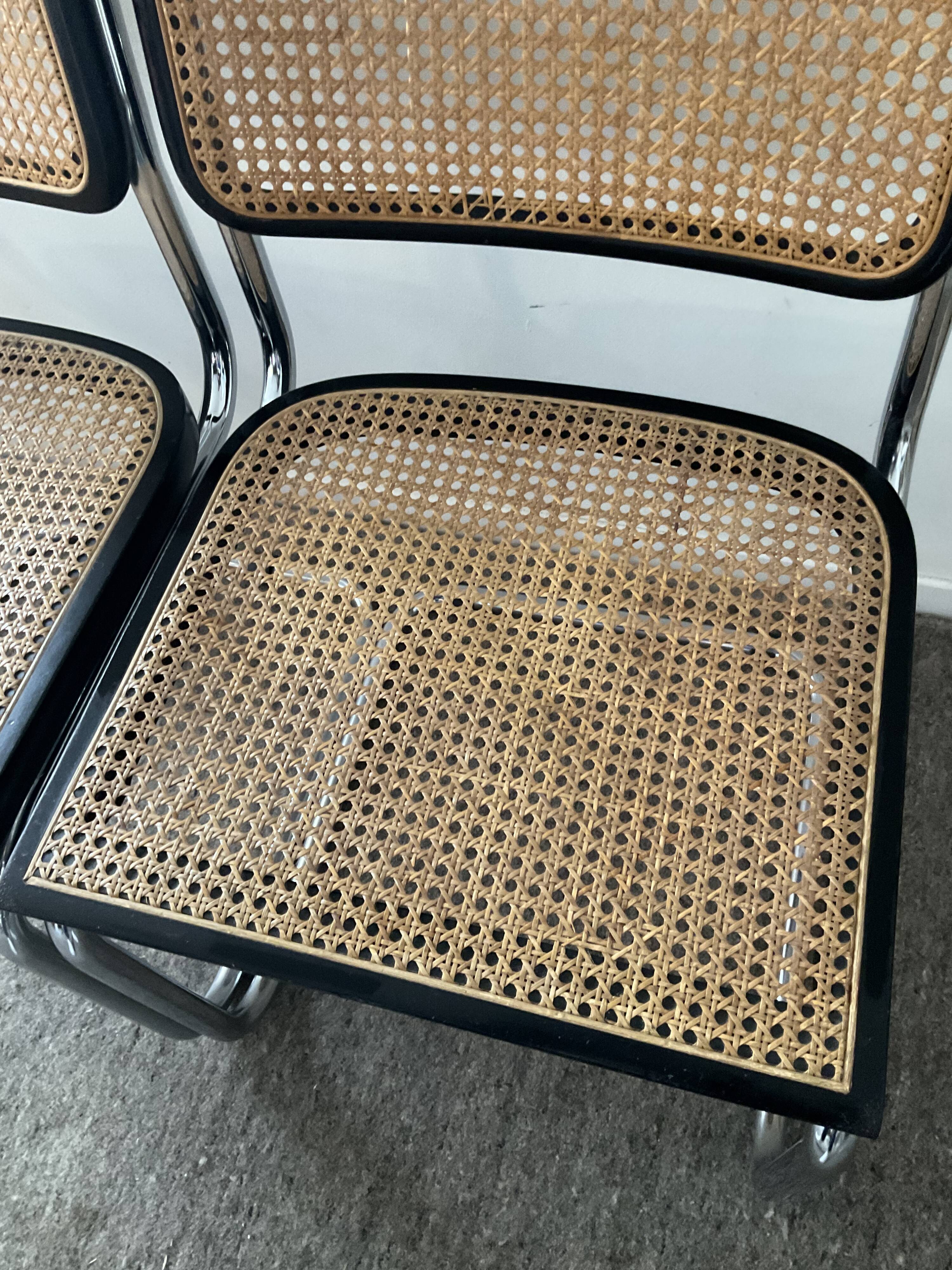 Pair of chairs Marcel Breuer Cesca B32