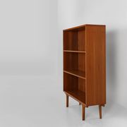 French vintage teak bookcase with 2 shelves from the 1960s
