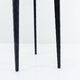 Large brutalist tripod chandelier in hammered wrought iron – Europe, circa 196