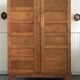 Vintage René Gabriel wardrobe, old furniture known as disaster victims