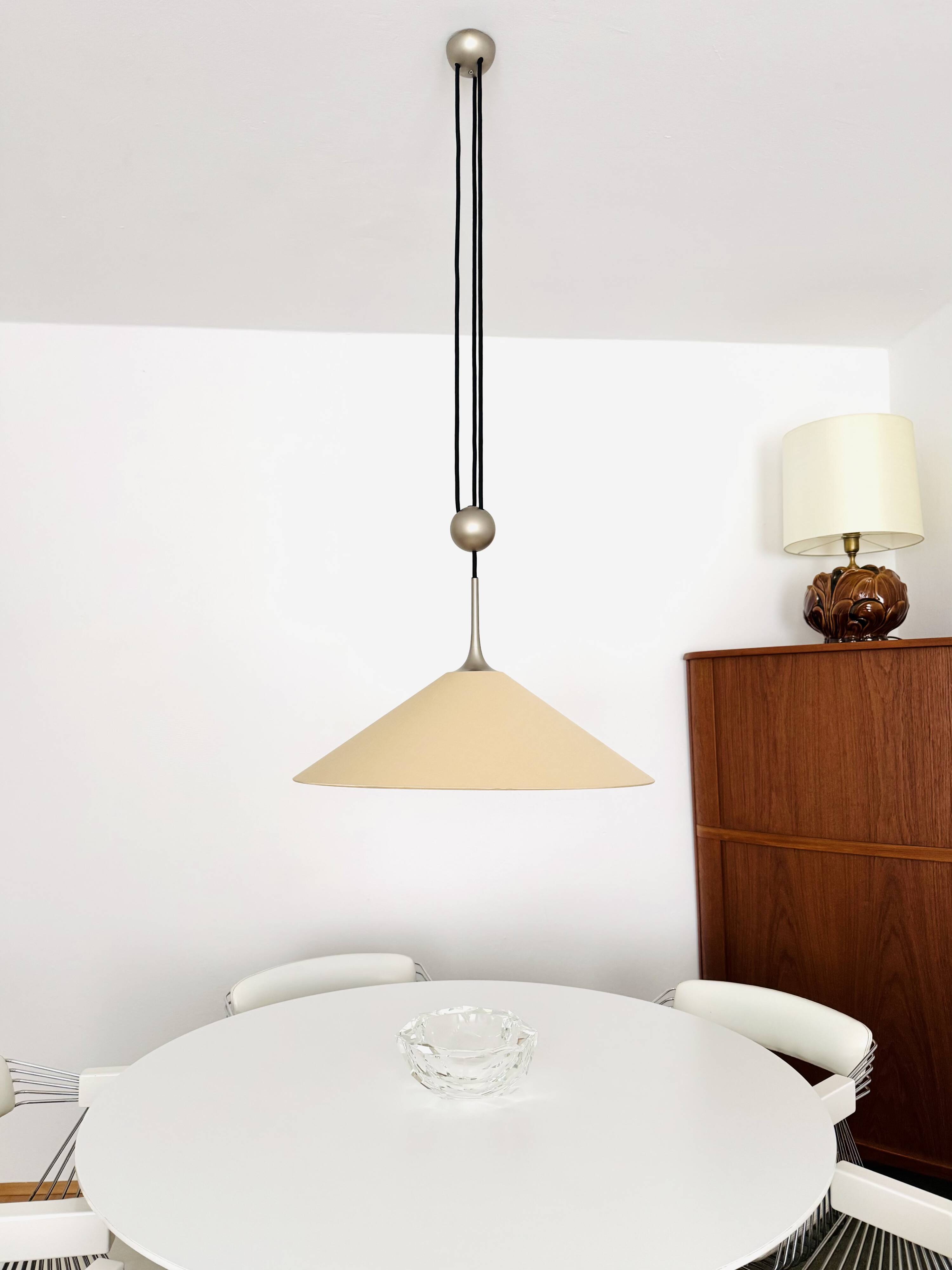Large Adjustable Pendant Lamp with Counterweight by Florian Schulz