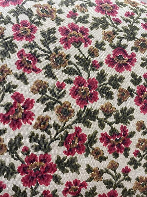 Paire de fauteuils bergères Art Déco / Vintage à fleurs