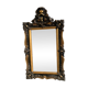 Antique bevelled mirror from the 19th century, sculpted and gilded frame.