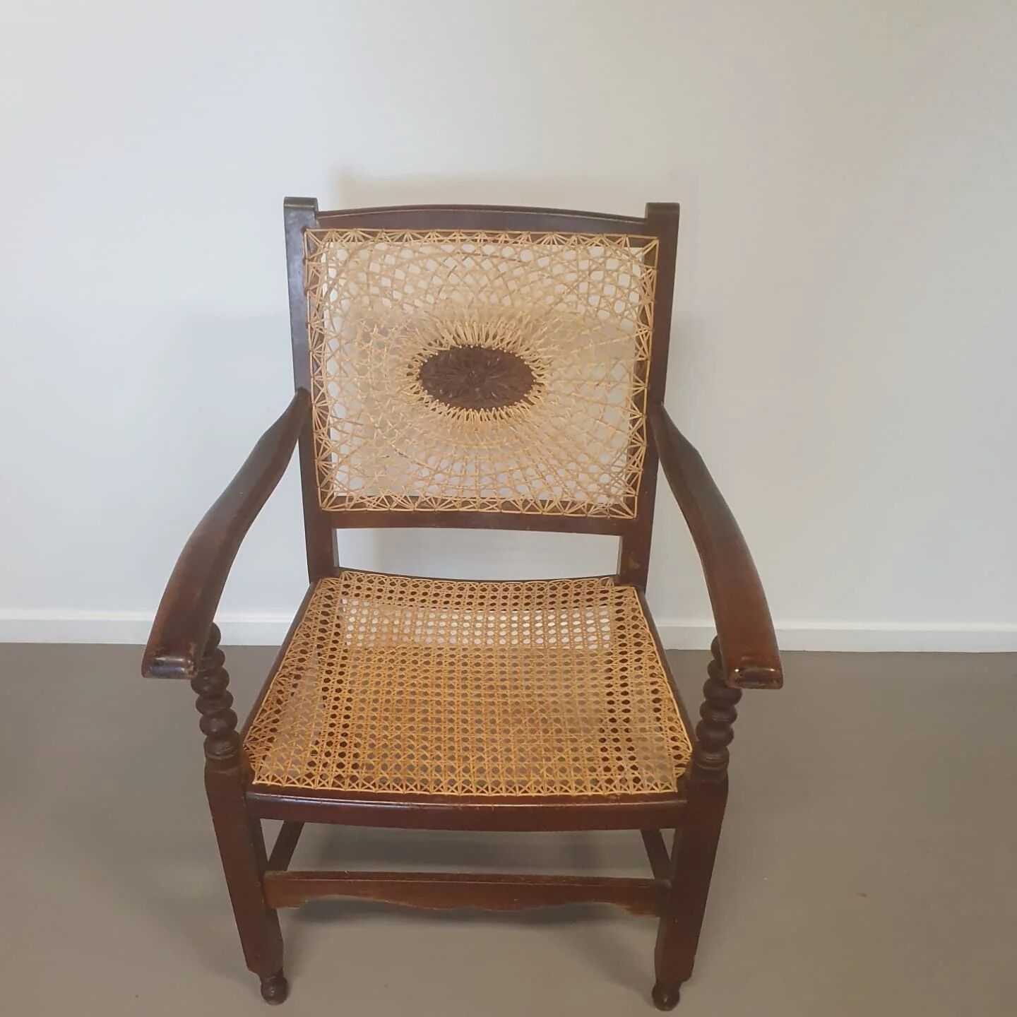 Monastery / medallion / webbing arm chairs / 1930s