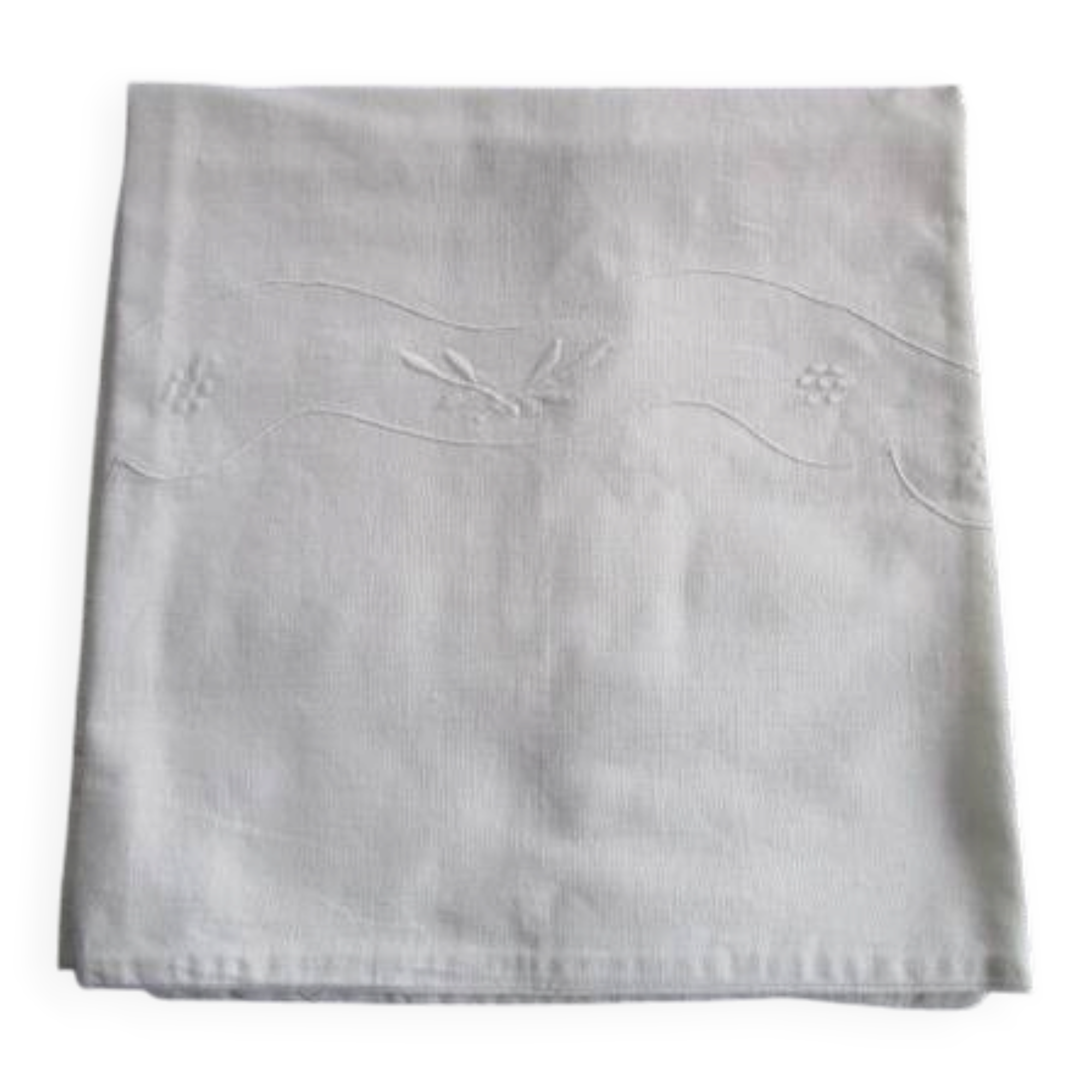 Antique embroidered pillowcase: 77x77cm