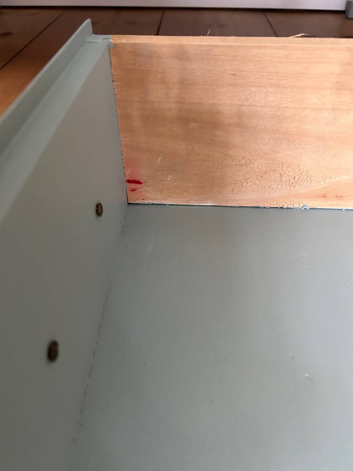 Vintage chest of drawers revisited in Almond (Resource)