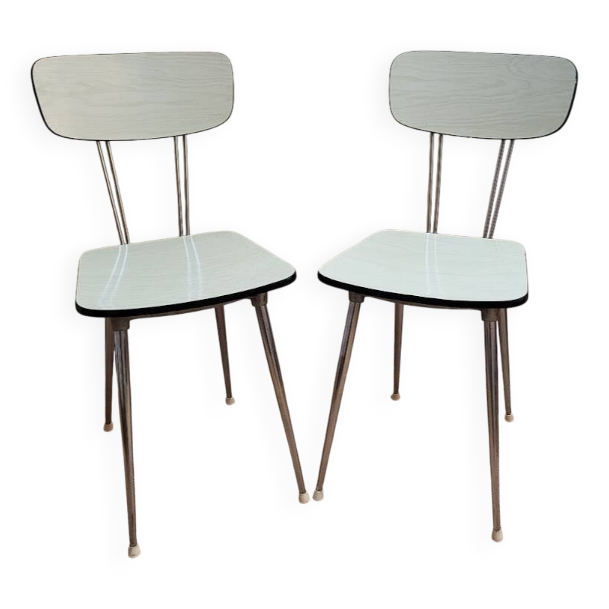 Lot de 2 chaises formica