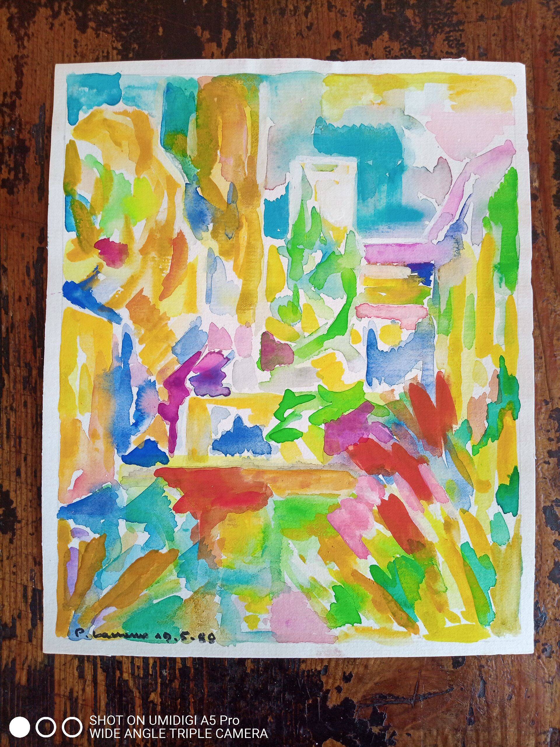 Pierre Lacroux (1909-1993) Gouache on paper 24 x 32 cm - from 1989 - (287)
