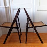2 Vintage 1960 splint chairs