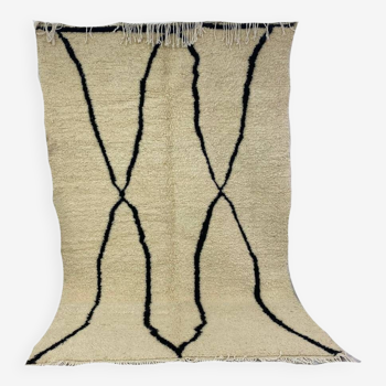 Tapis berbère en laine fait main 258 x 158 cm